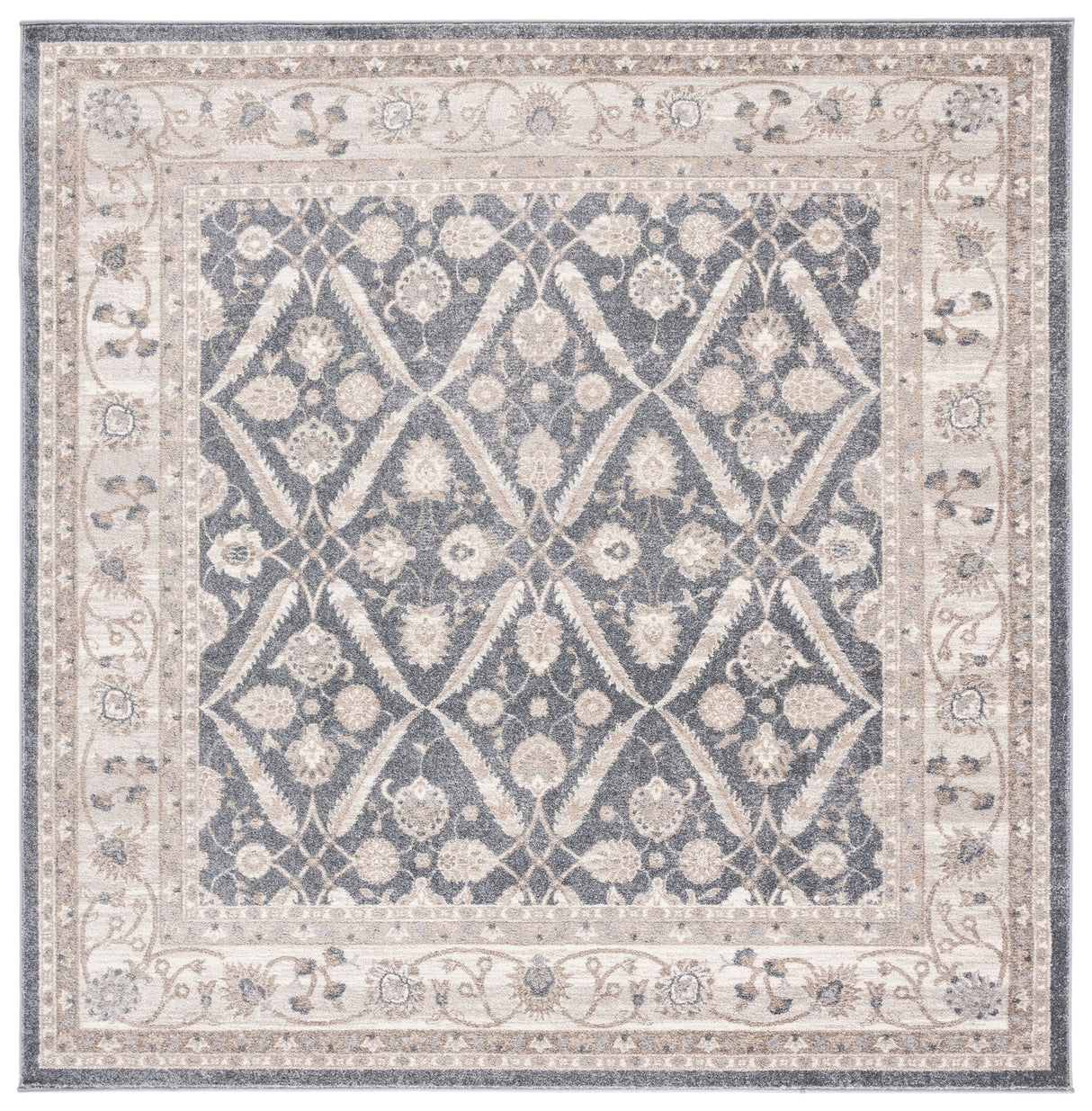 Safavieh Sofia Sof378F Dark Grey/Beige Rugs.