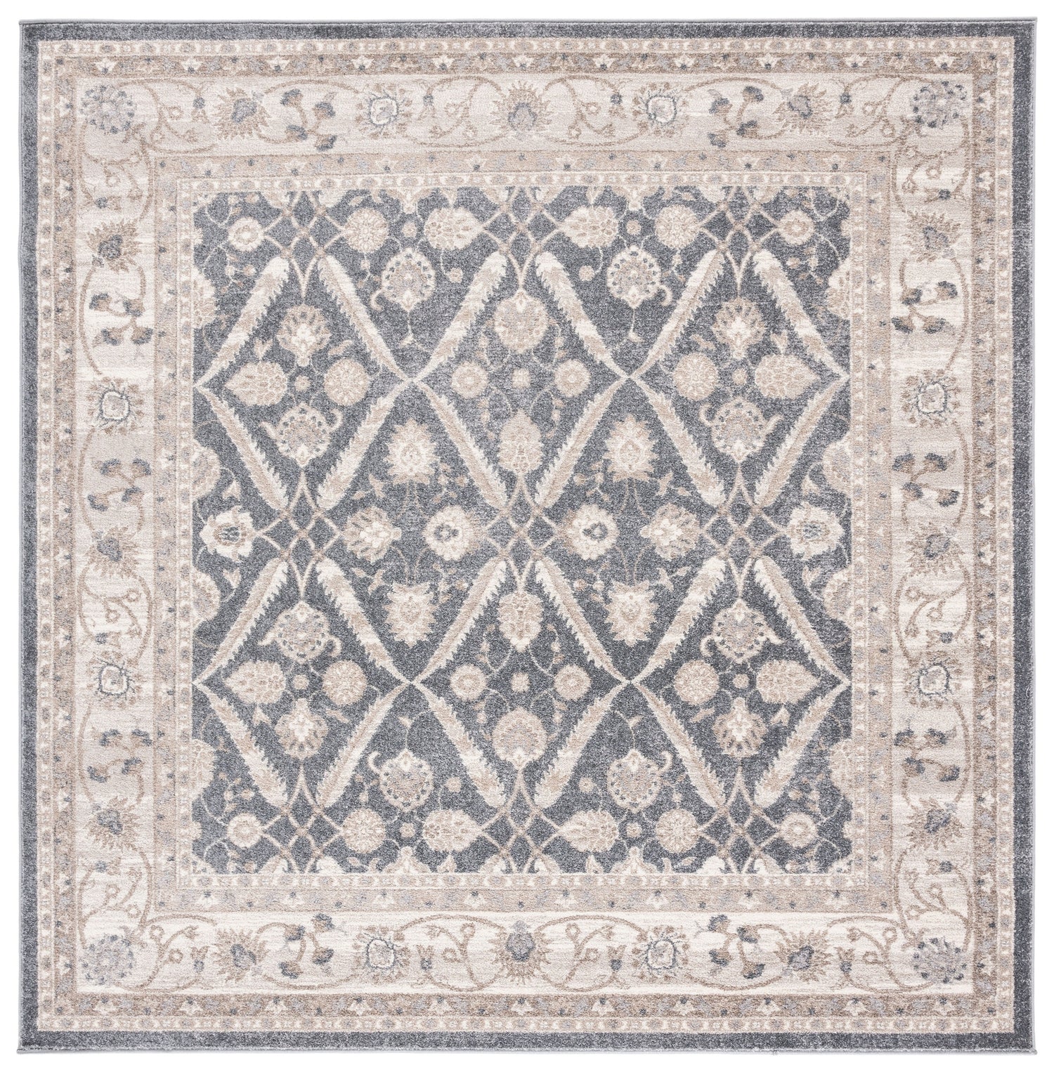 Safavieh Sofia Sof378F Dark Grey/Beige Rugs.