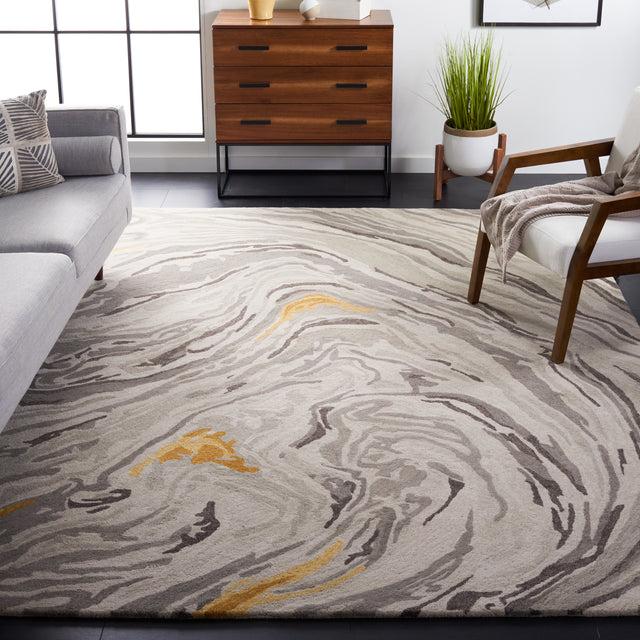 Safavieh Soho Soh675F Grey/Gold Rug.