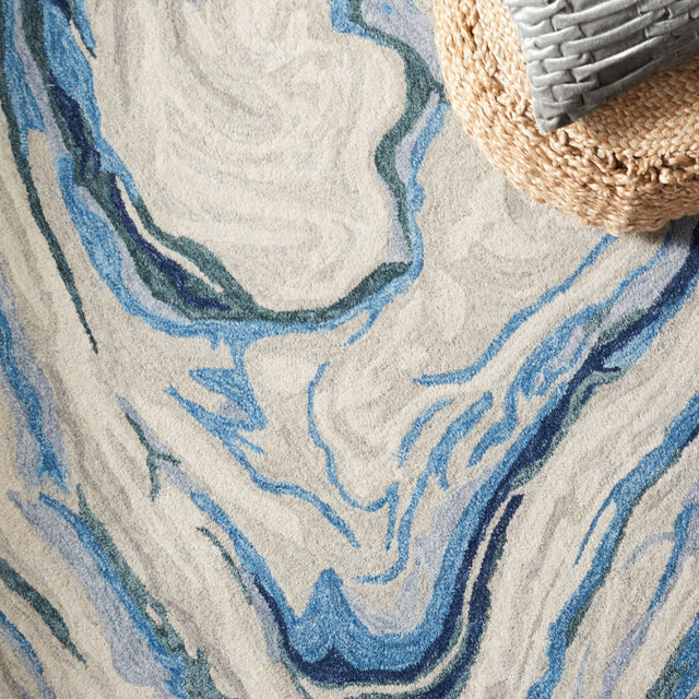 Safavieh Soho Soh675M Blue/Beige Rug.