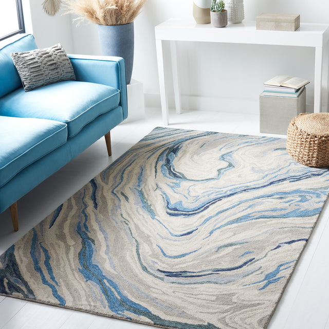 Safavieh Soho Soh675M Blue/Beige Rug.