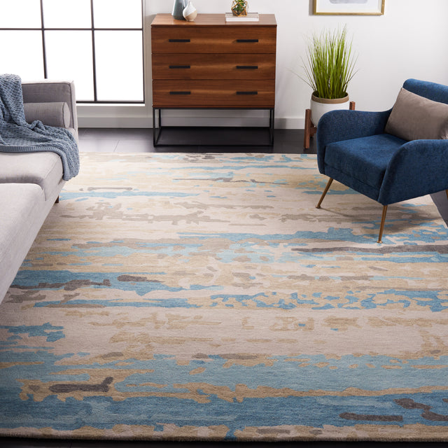 Safavieh Soho Soh677B Beige/Blue Rug.