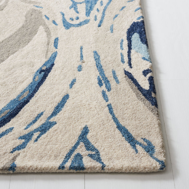 Safavieh Soho Soh679F Grey/Blue Rug.