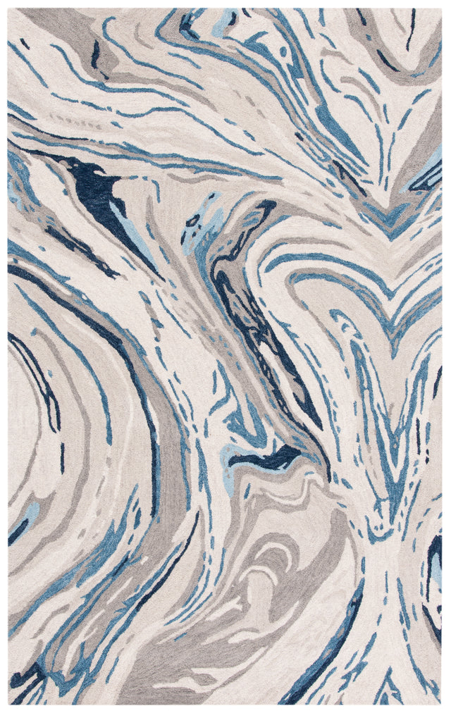 Safavieh Soho Soh679F Grey/Blue Rug.