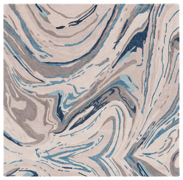 Safavieh Soho Soh679F Grey/Blue Rug.