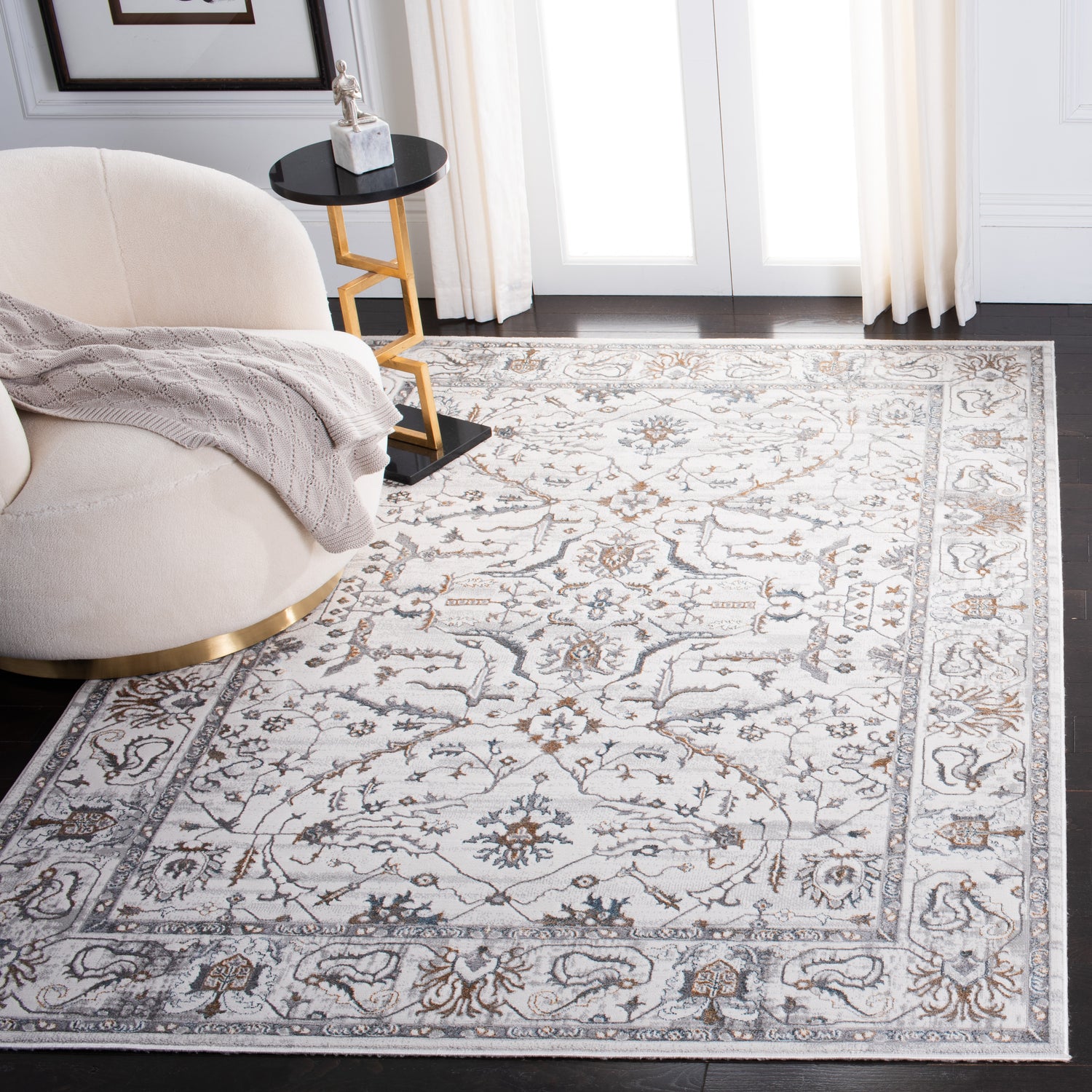 Safavieh Sonoma Son350A Ivory/Grey Rugs.