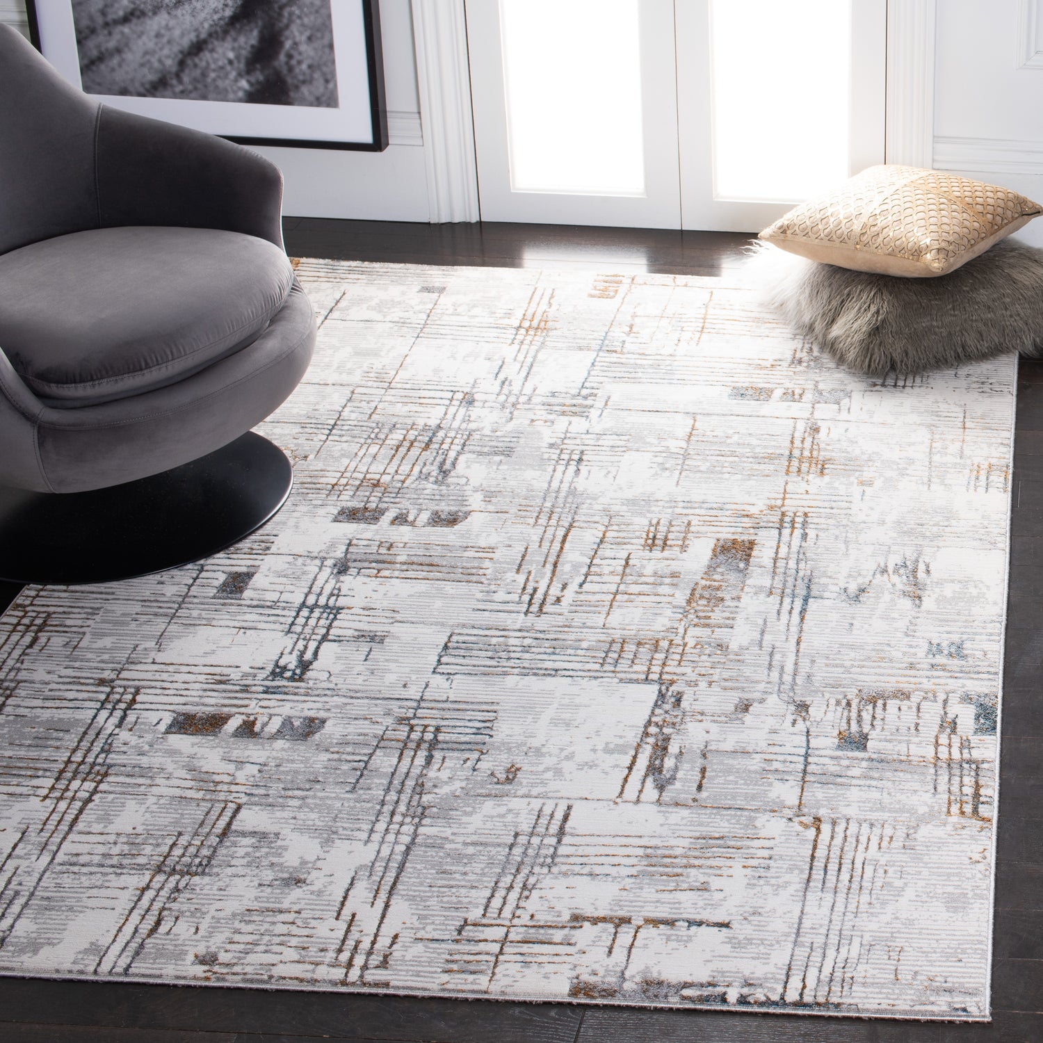 Safavieh Sonoma Son379F Grey/Ivory Rugs.