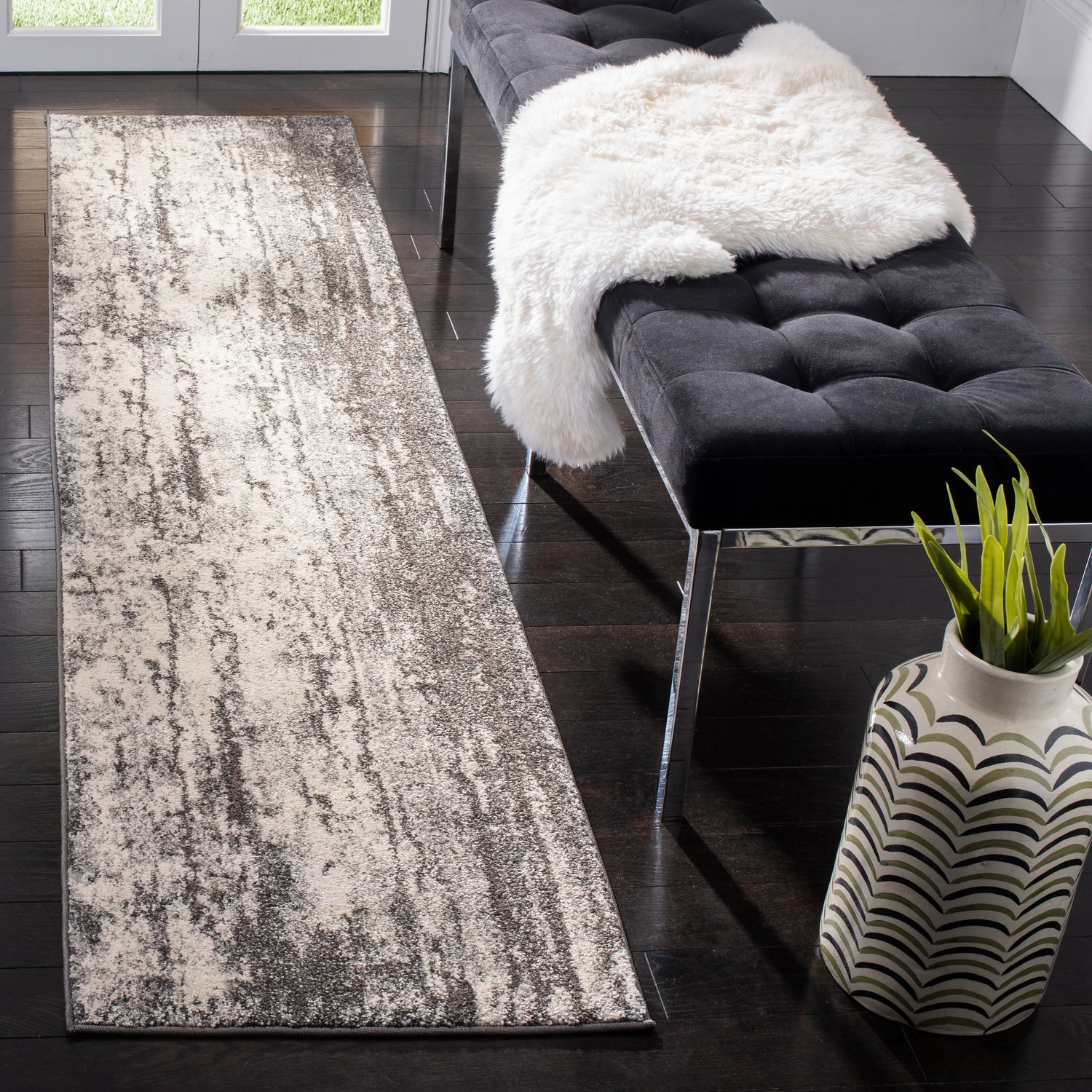 Safavieh Spirit Spr121F Grey/Dark Grey Rugs.