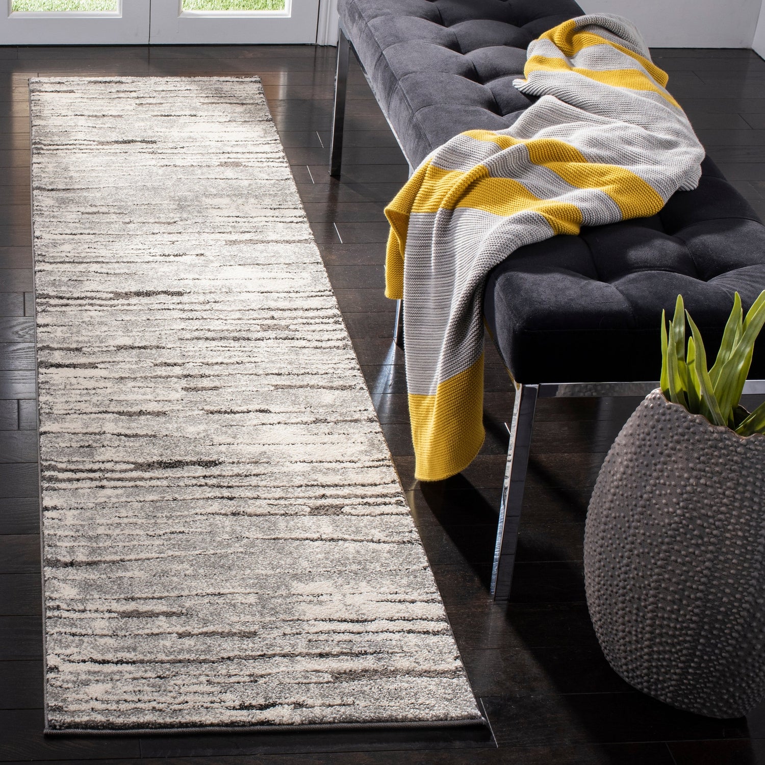 Safavieh Spirit Spr124F Grey/Dark Grey Rug.