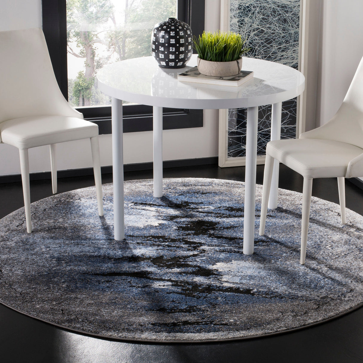 Safavieh Spirit Spr125M Blue/Charcoal Rug.