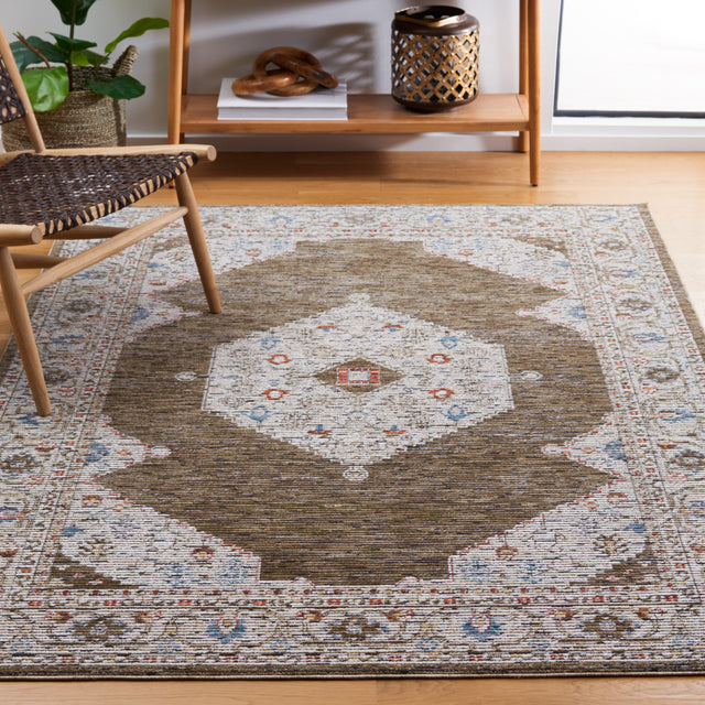 Safavieh Sierra Sra402A Ivory/Olive Green Rug.