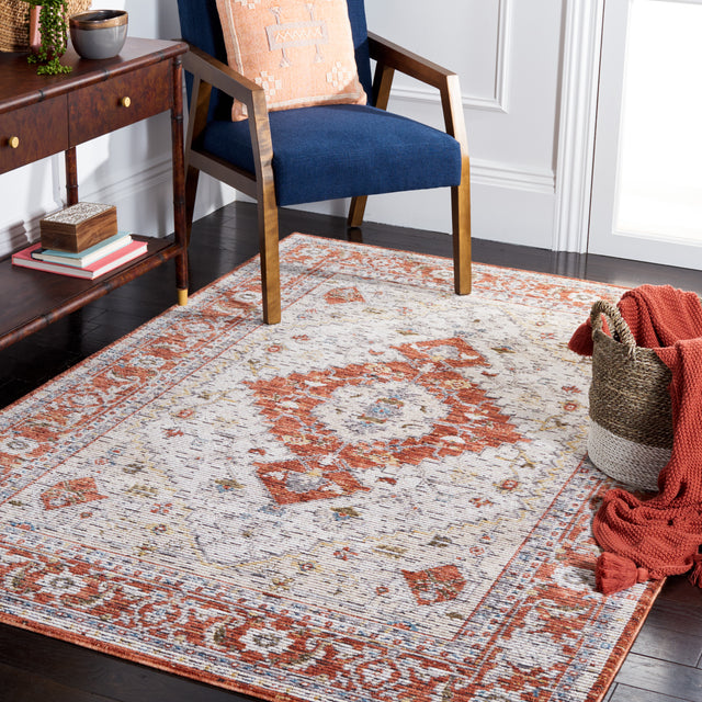 Safavieh Sierra Sra410A Ivory/Rust Rug.