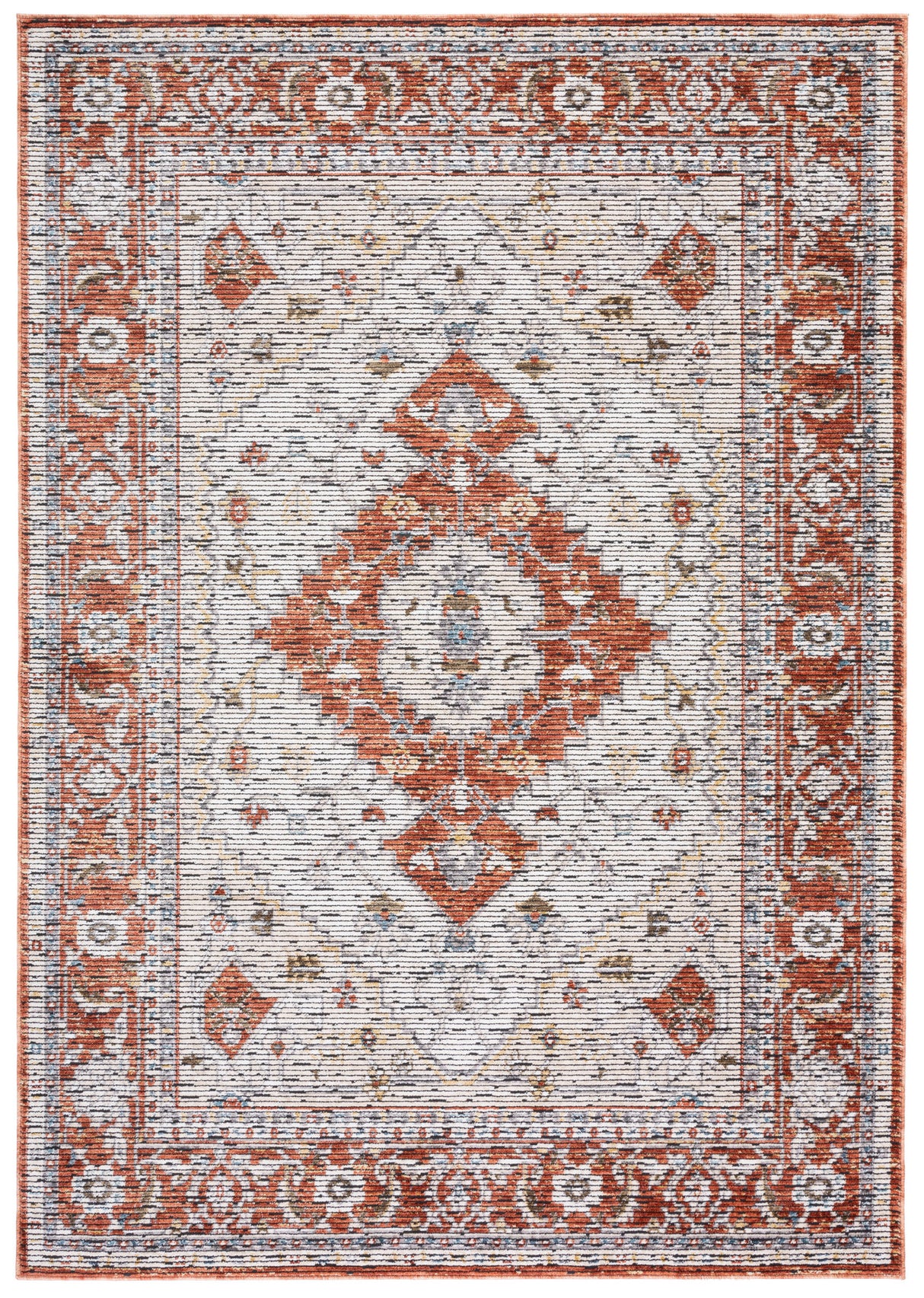 Safavieh Sierra Sra410A Ivory/Rust Rug.