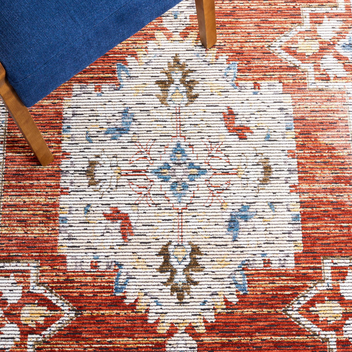 Safavieh Sierra Sra412A Ivory/Rust Rug.