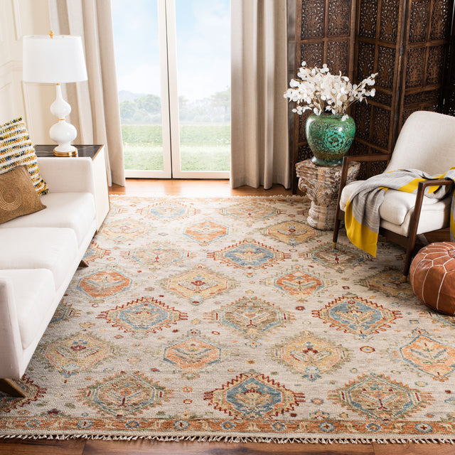 Safavieh Samarkand Srk105B Beige/Gold Rug.