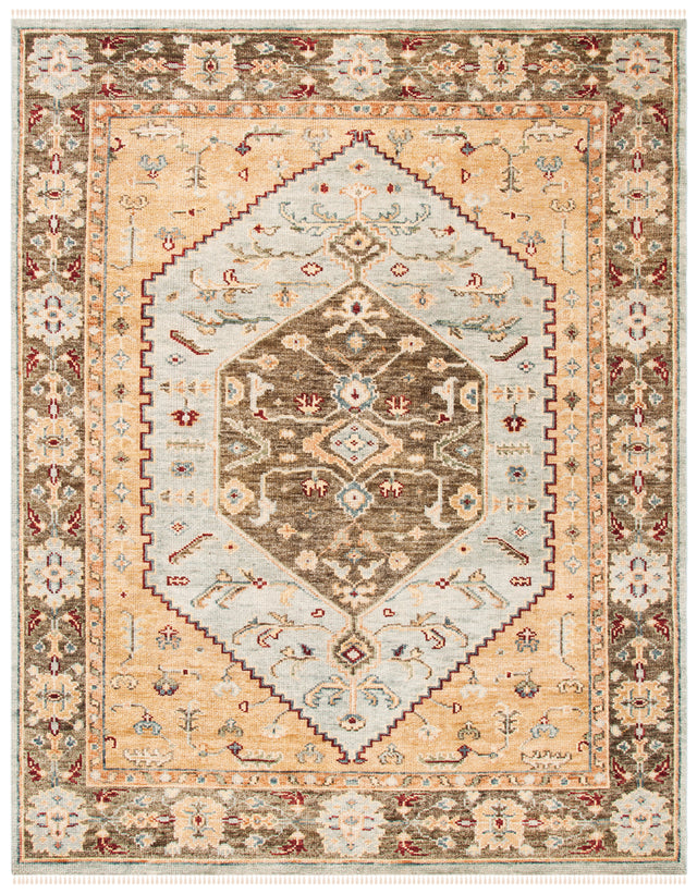 Safavieh Samarkand Srk107M Blue/Brown Rug.