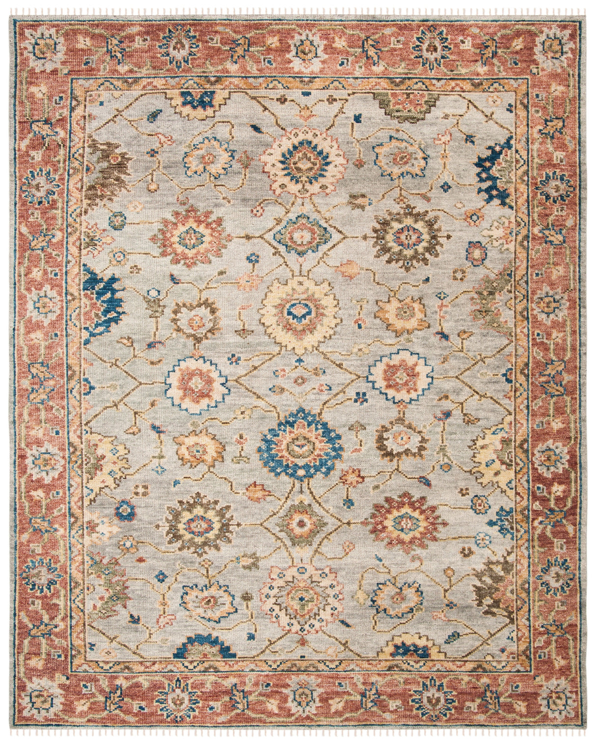 Safavieh Samarkand Srk111F Grey/Red Rugs.