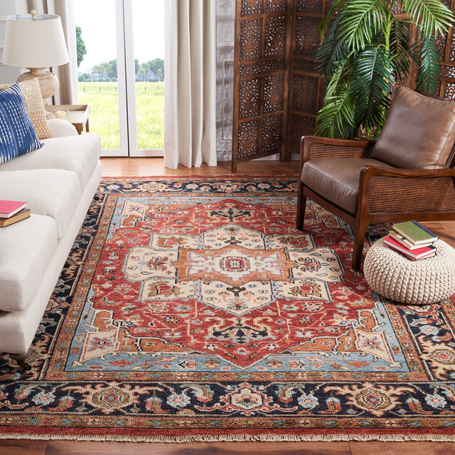 Safavieh Samarkand Srk114H Rust/Charcoal Rug.