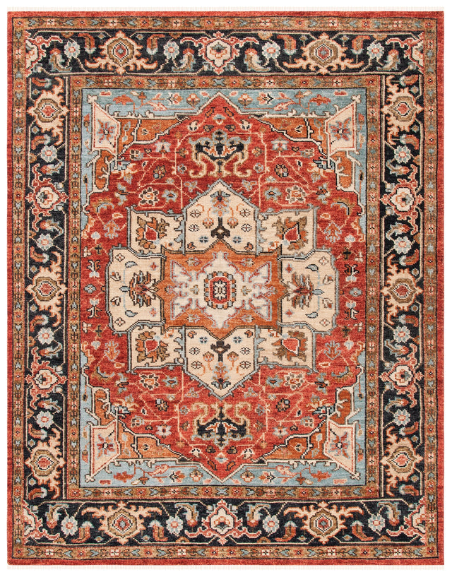 Safavieh Samarkand Srk114H Rust/Charcoal Rug.