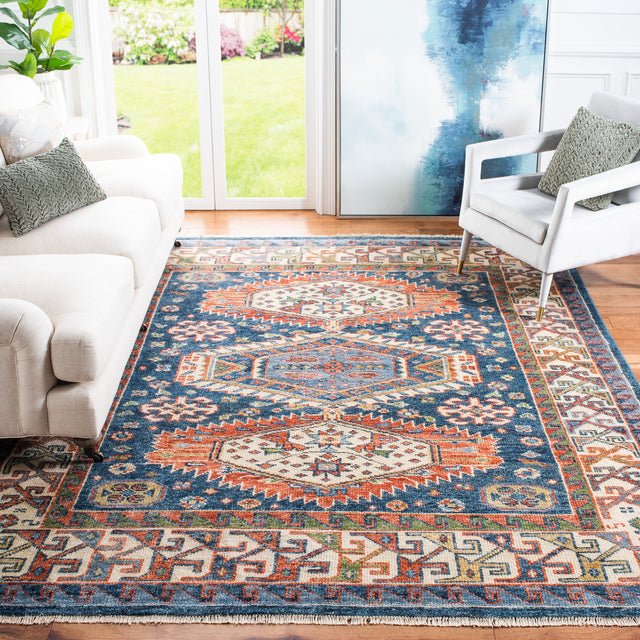 Safavieh Samarkand Srk119M Blue/Beige Rugs.