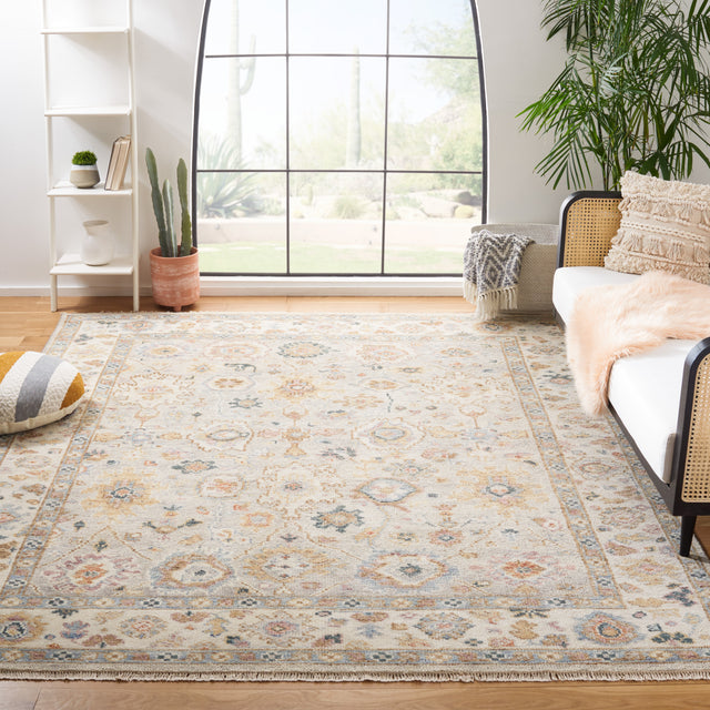 Safavieh Samarkand Srk122F Light Grey/Beige Rug.