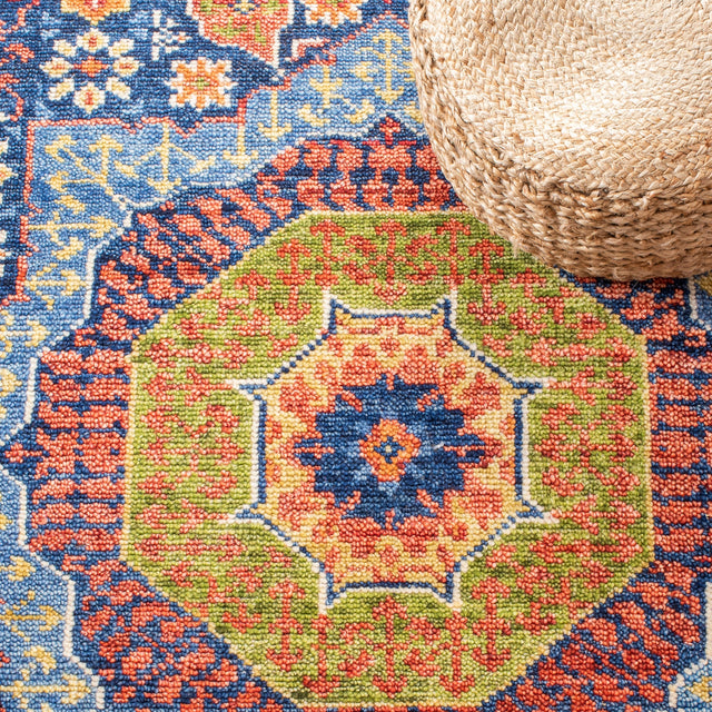Safavieh Samarkand Srk166P Red/Blue Rug.