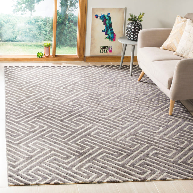 Safavieh Santa Fe Stf535B Charcoal/Silver Rugs.