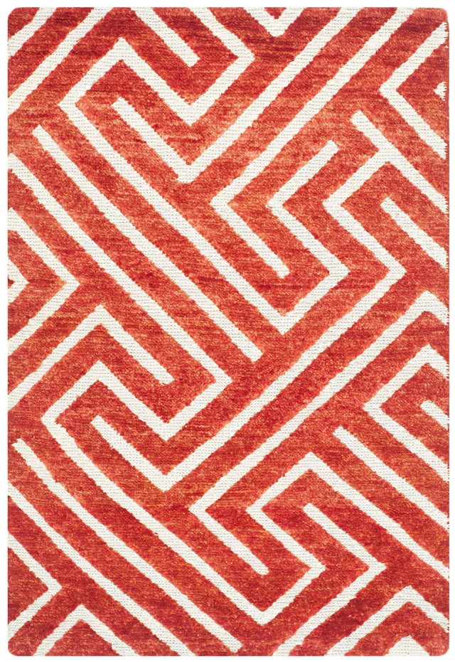 Safavieh Santa Fe Stf535D Rust/Silver Rugs.