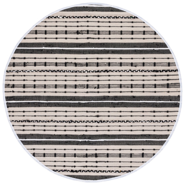 Safavieh Striped Kilim Stk206B Beige/Black Rug.