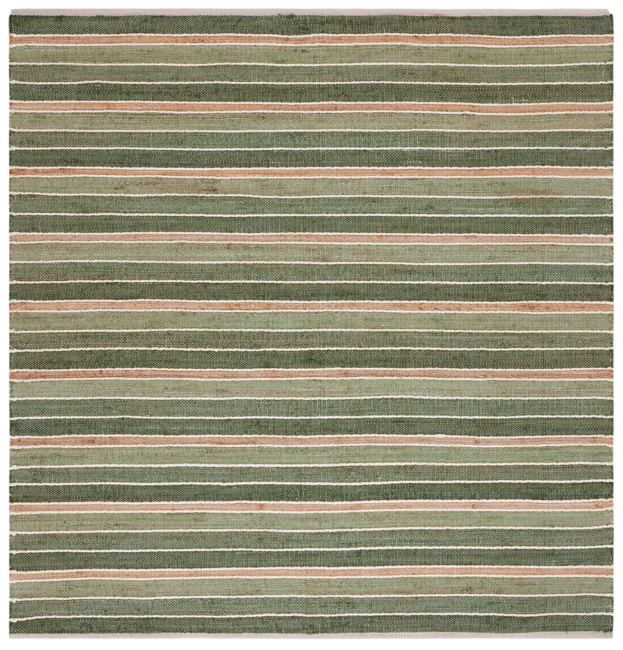 Safavieh Striped Kilim Stk312Y Green/Natural Rug.
