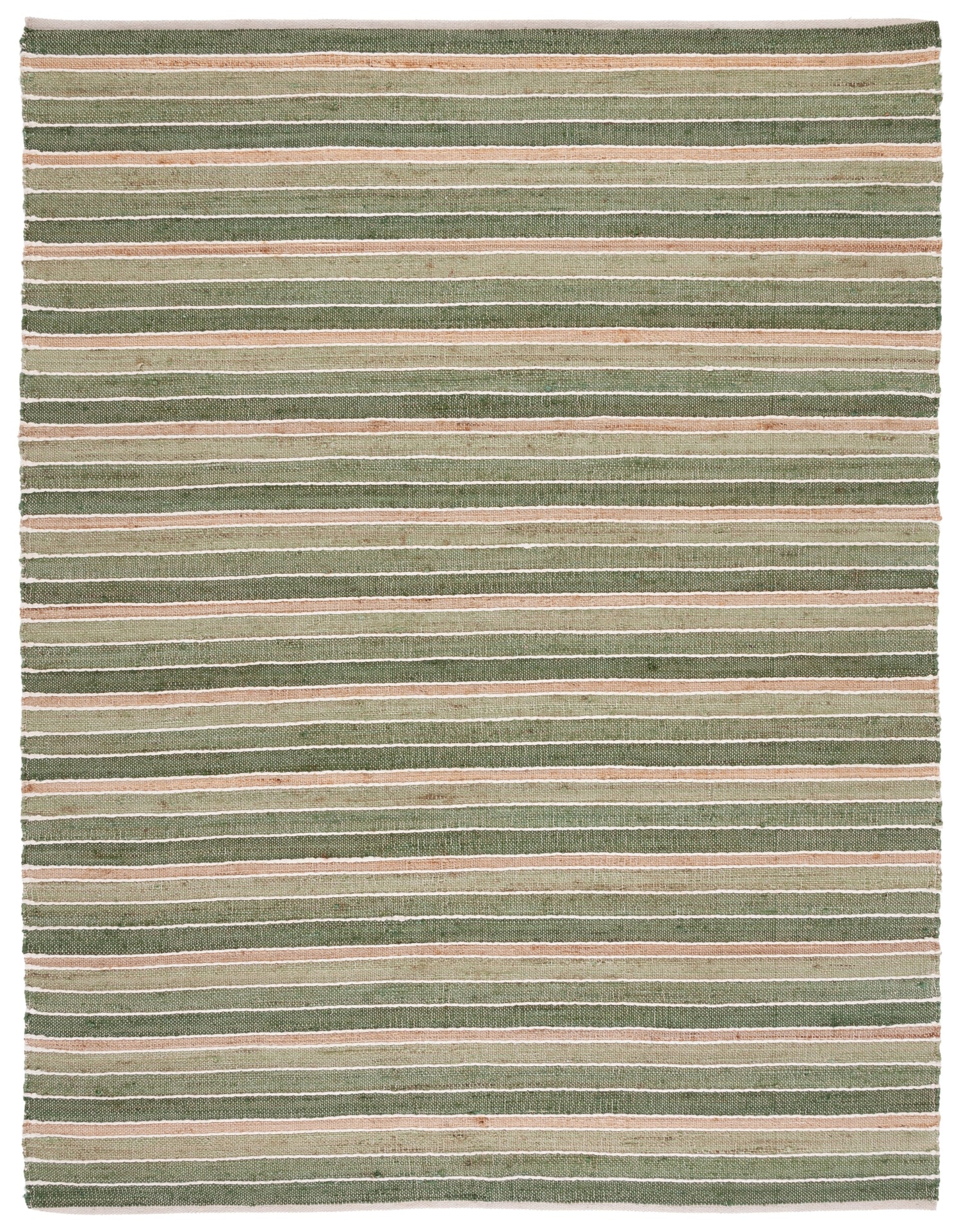 Safavieh Striped Kilim Stk312Y Green/Natural Rug.