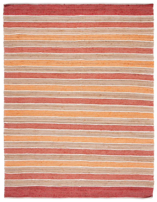 Safavieh Striped Kilim Stk316P Rust/Red Rug.
