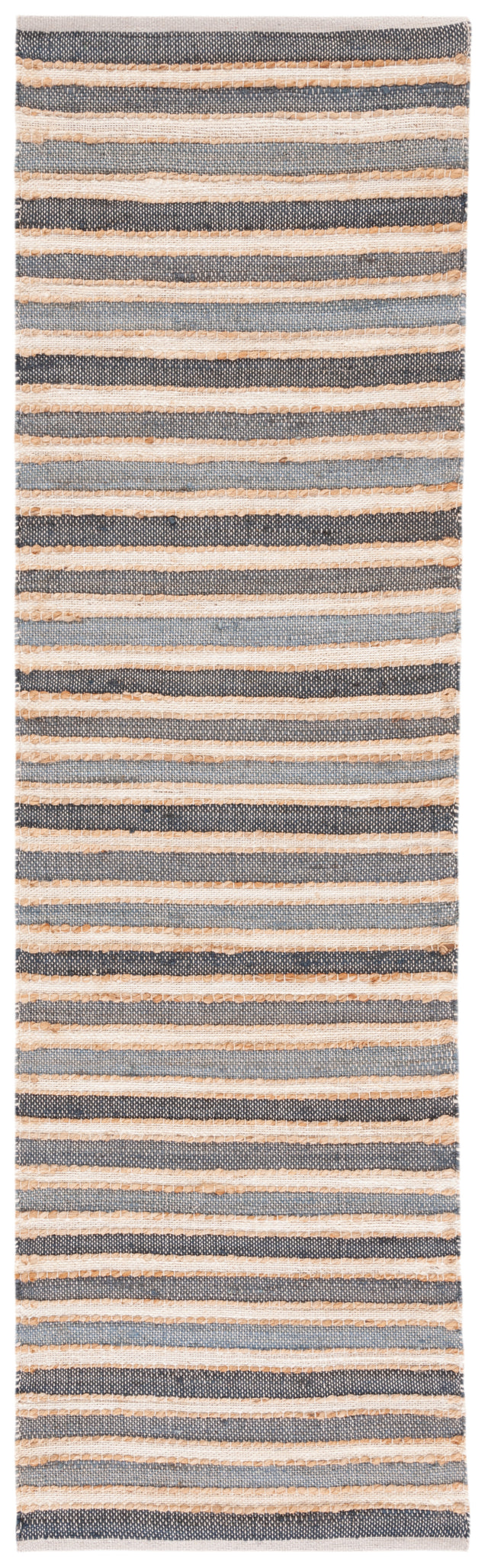 Safavieh Striped Kilim Stk318H Charcoal/Ivory Rug.
