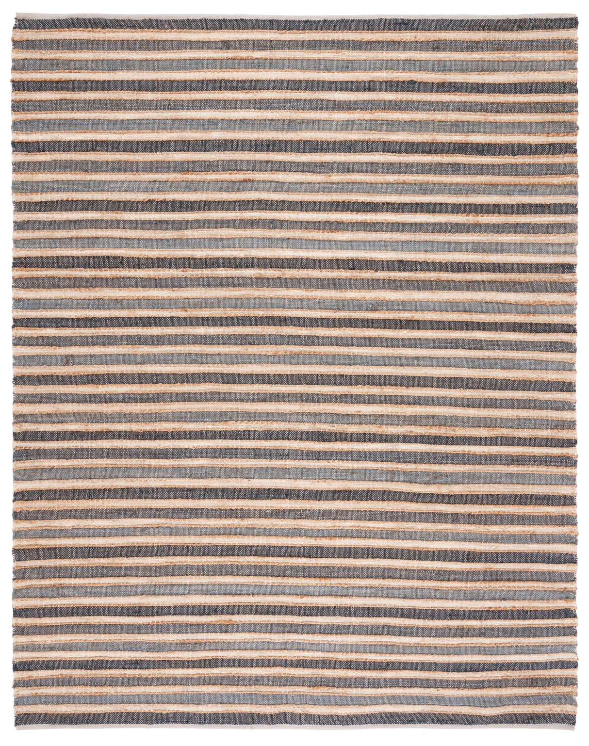 Safavieh Striped Kilim Stk318H Charcoal/Ivory Rug.