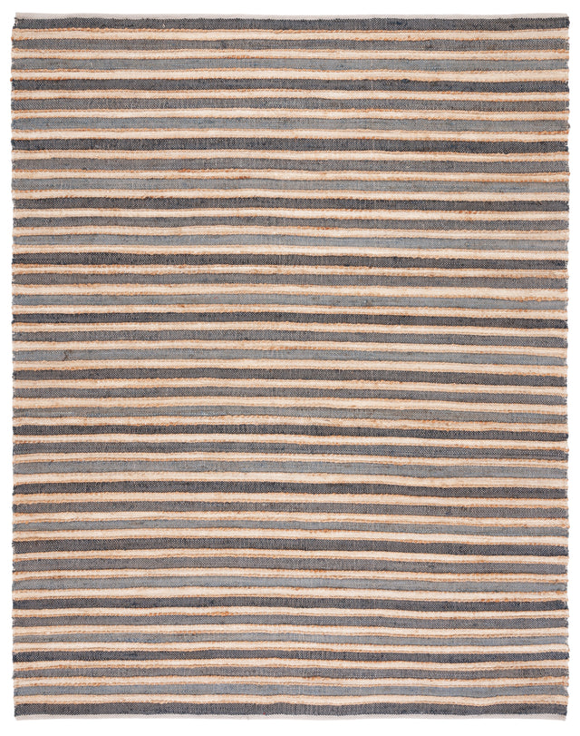 Safavieh Striped Kilim Stk318H Charcoal/Ivory Rug.