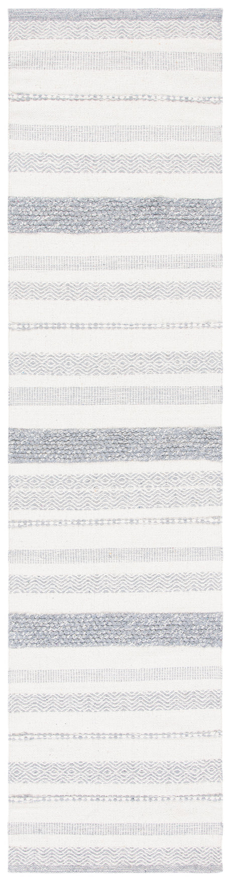 Safavieh Striped Kilim Stk501A Ivory/Grey Rugs.