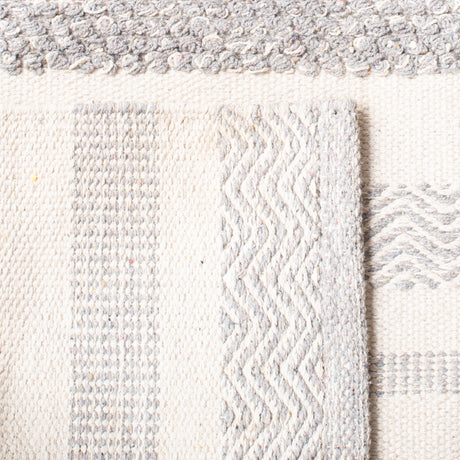 Safavieh Striped Kilim Stk501A Ivory/Grey Rugs.