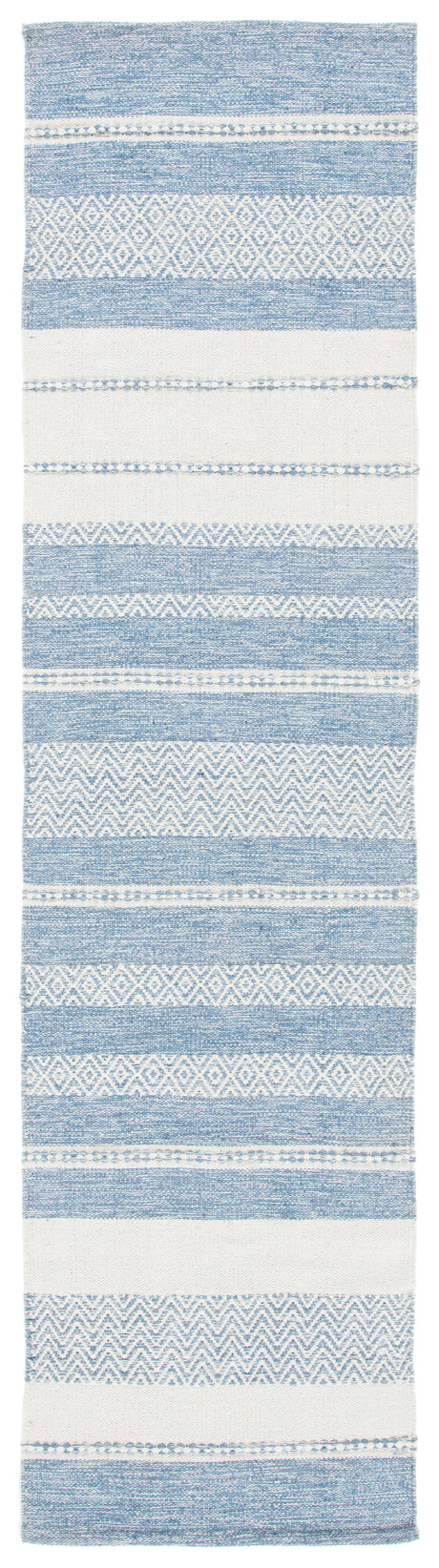 Safavieh Striped Kilim Stk503A Ivory/Blue Rugs.