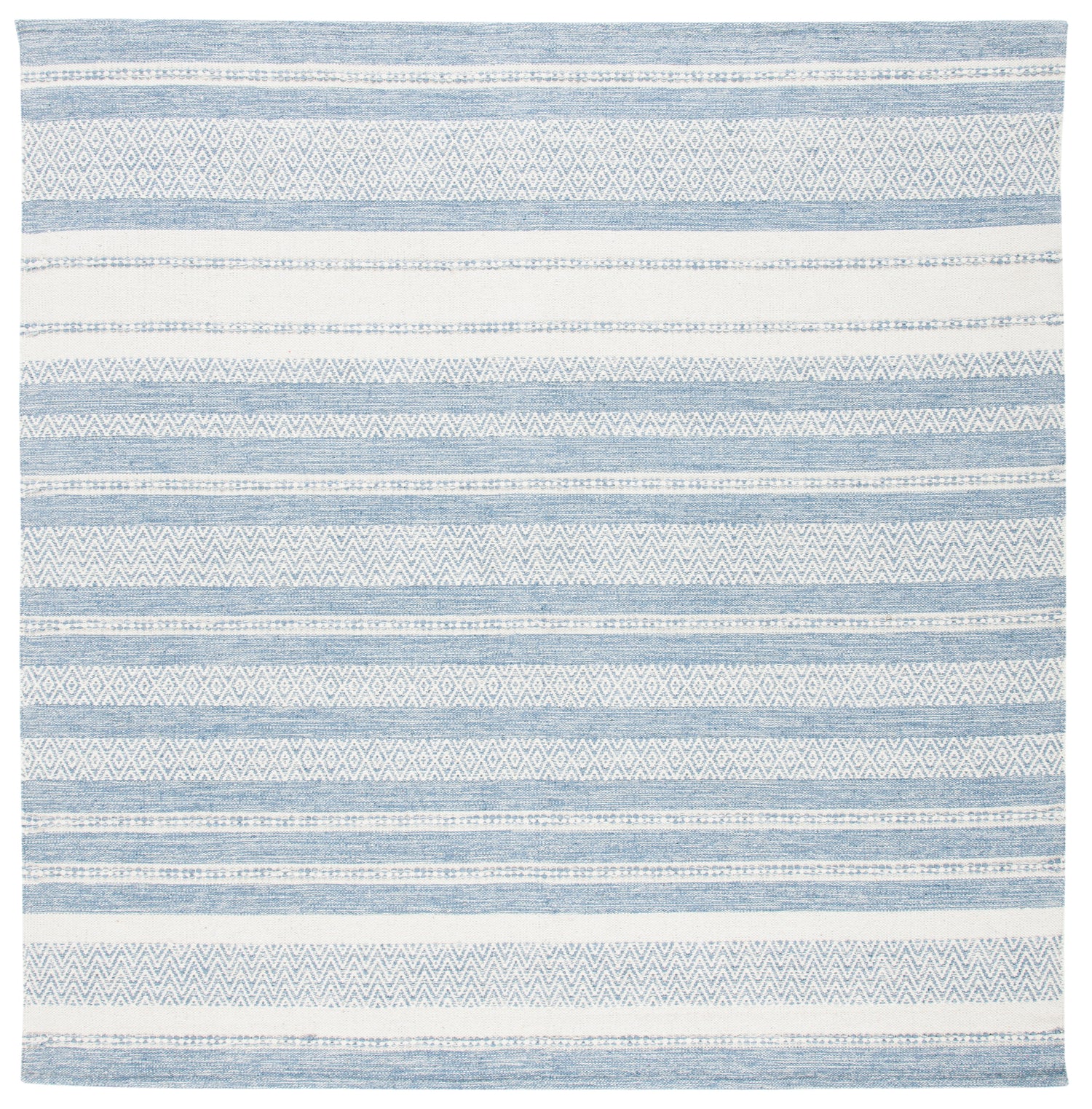 Safavieh Striped Kilim Stk503A Ivory/Blue Rugs.