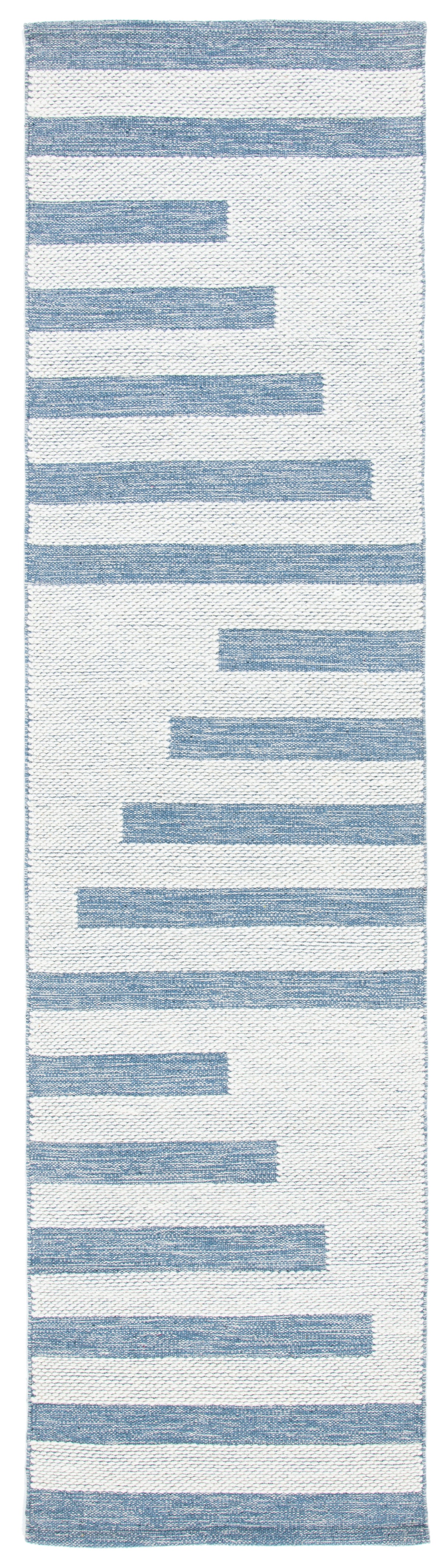 Safavieh Striped Kilim Stk504A Ivory/Blue Rugs.