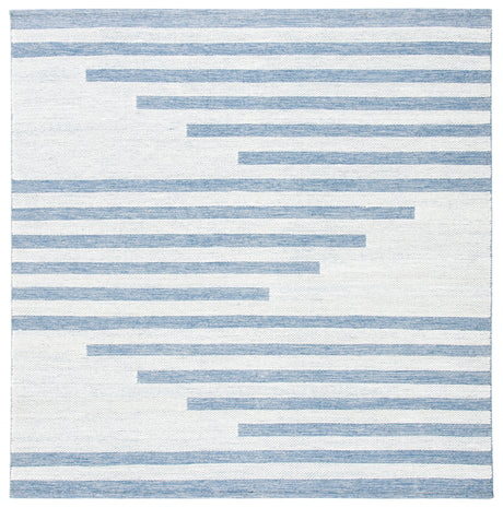 Safavieh Striped Kilim Stk504A Ivory/Blue Rugs.