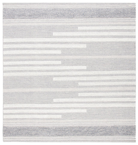 Safavieh Striped Kilim Stk505G Silver/Grey Rugs.