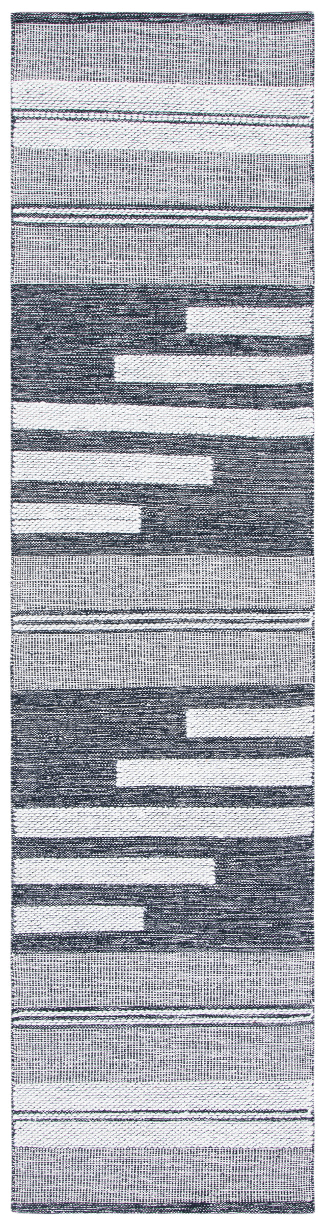 Safavieh Striped Kilim Stk506A Ivory/Black Rugs.