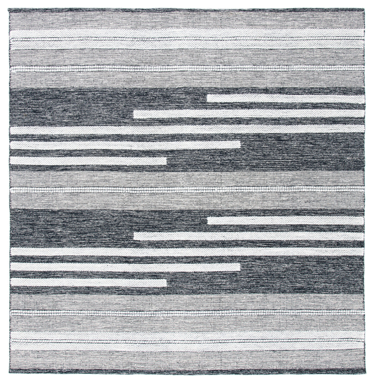 Safavieh Striped Kilim Stk506A Ivory/Black Rugs.