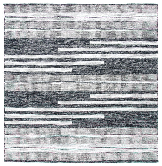 Safavieh Striped Kilim Stk506A Ivory/Black Rugs.