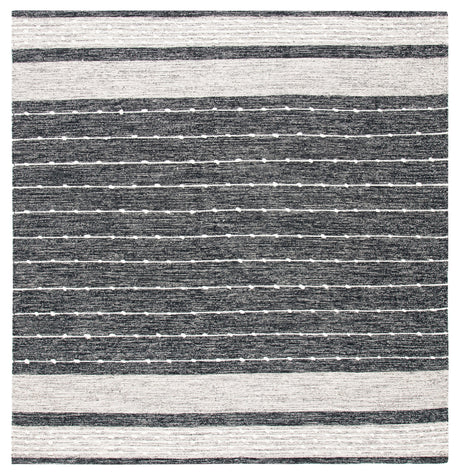 Safavieh Striped Kilim Stk509Z Black/Ivory Rugs.