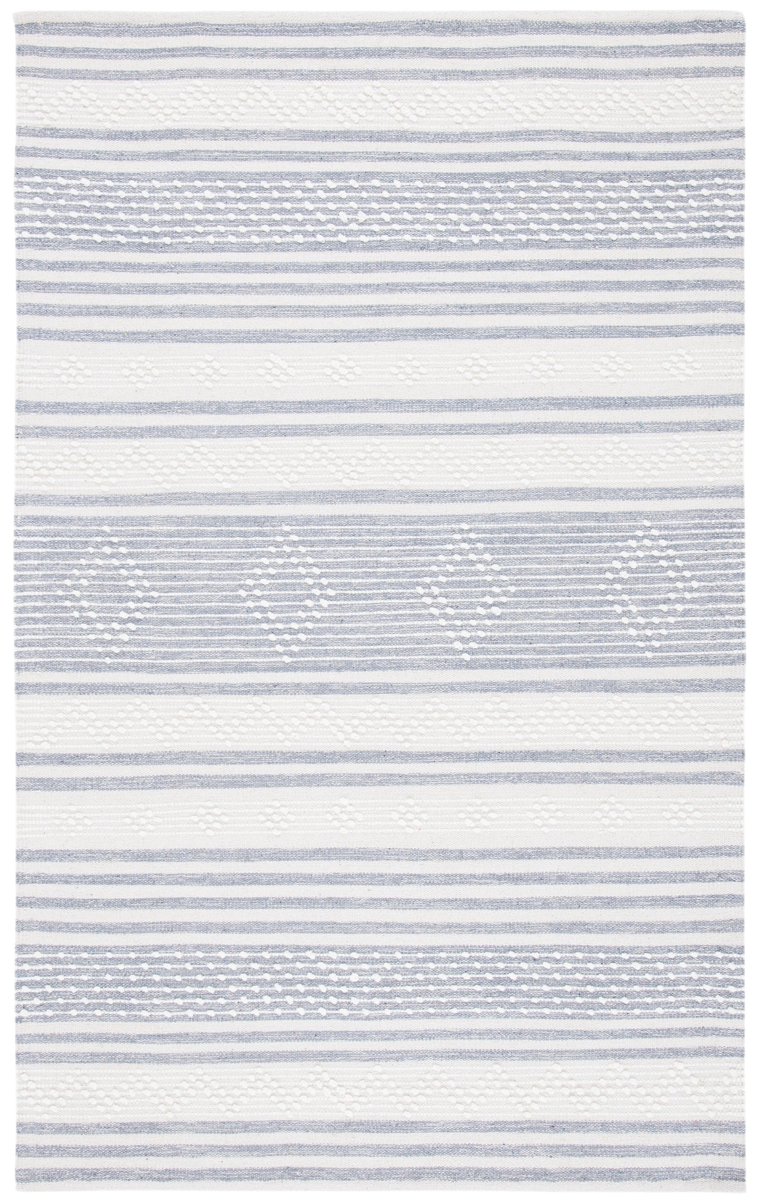 Safavieh Striped Kilim Stk511G Silver/Ivory Rugs.