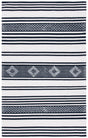 Safavieh Striped Kilim Stk511Z Black/Ivory Rugs.