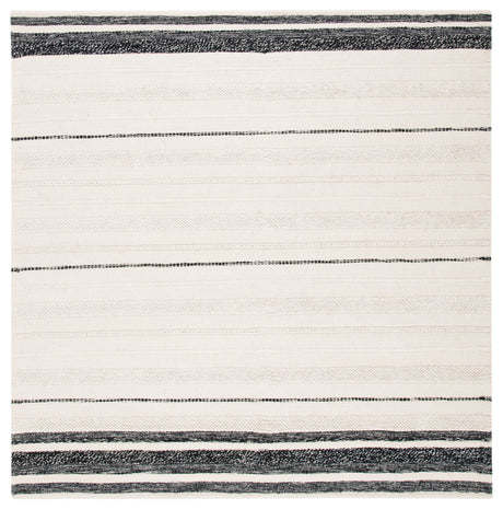 Safavieh Striped Kilim Stk512A Ivory/Black Rugs.