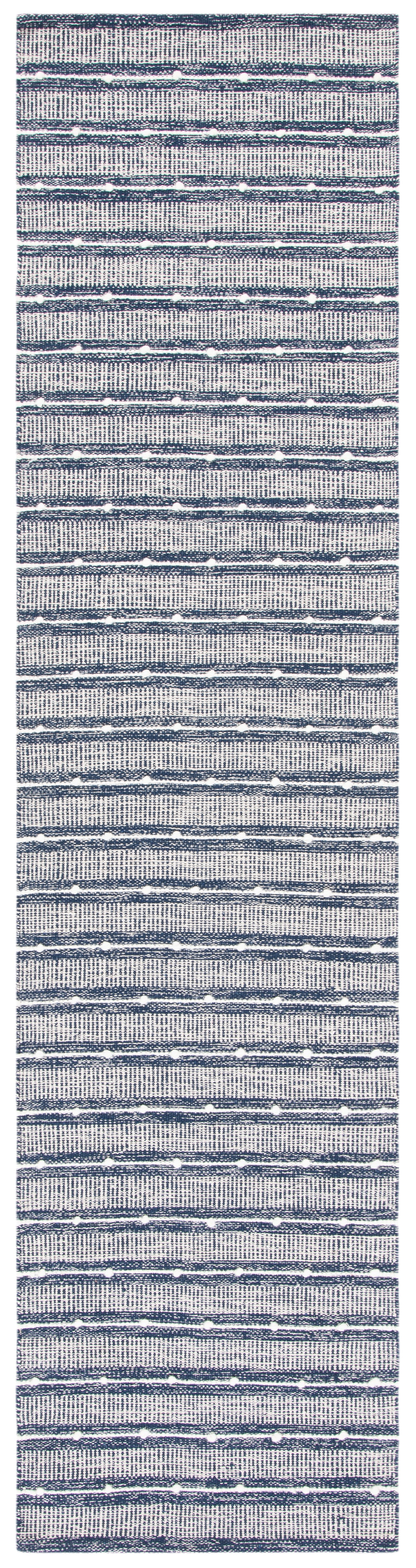 Safavieh Striped Kilim Stk513N Navy/Blue Rugs.